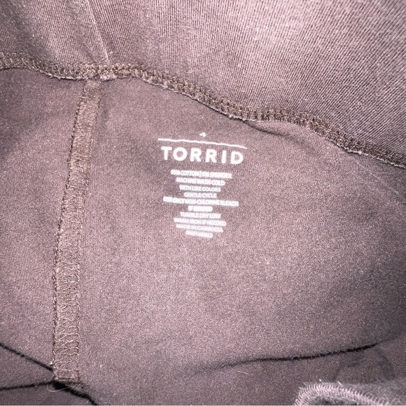 Torrid Pixie Womens Pant High Rise Pull-on Leggings Size 4 Athleisure Brown - Picture 5 of 5